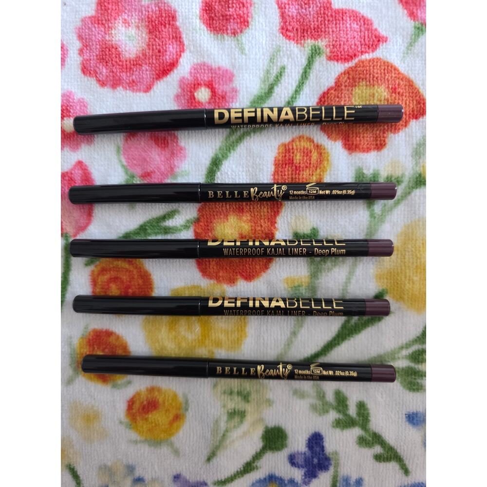 NEW Belle Beauty Kim Gravel DEFINABELLE Waterproof Kajal Liner Deep Plum $90+